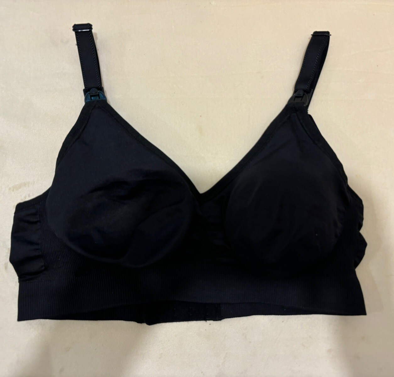 Bravado New Women's Nursing Seamless Bra Smalll Black Wireless Wirefree