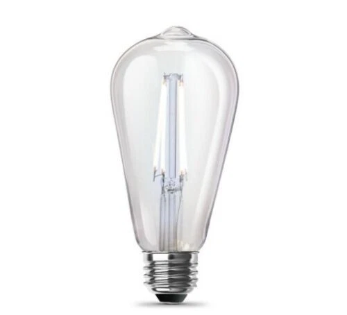 Feit Electric 8 Pack 60w Daylight 5000K Clear Glass ST19 Dimmable LED 8293 - Image 3 of 4