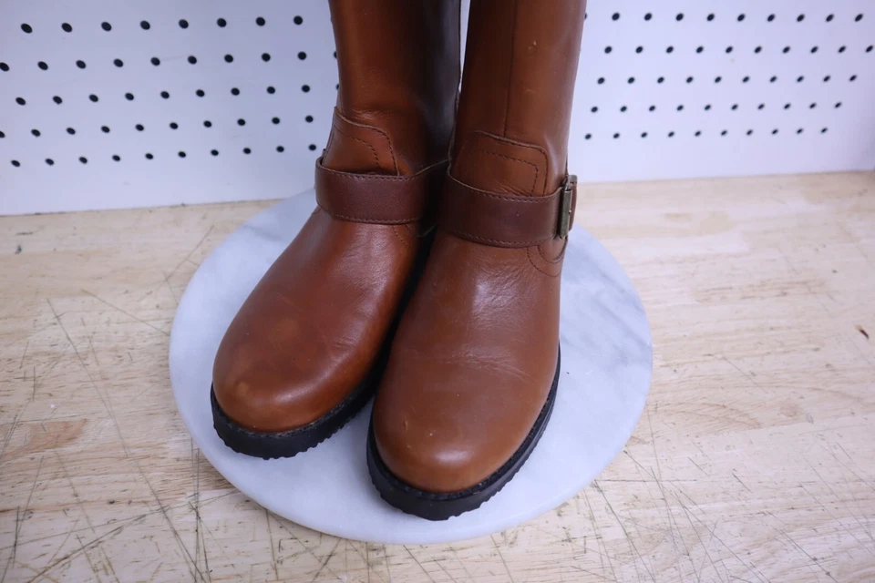 Bonitas botas de motociclista Harley-Davidson vintage para mujer marrón talla 7 UK 5 de EE. UU. Foto 3 de 4