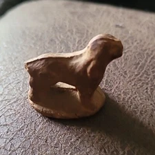 WWII Composite DOG Monopoly Game Token Pawn WAR TIME ERA Sawdust Wood