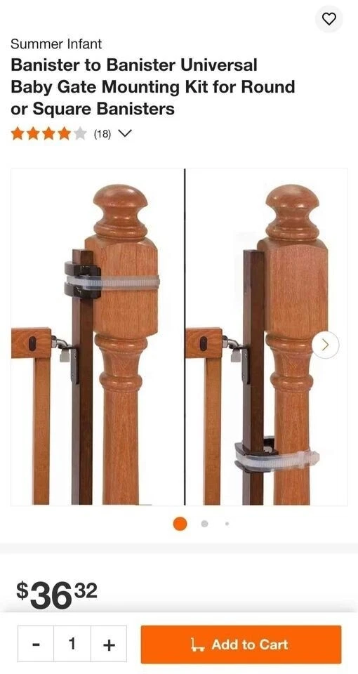 Summer Infant Wooden Doorway Gate Baby Safety Gates