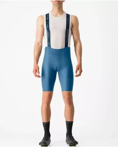 CYCLING BIBSHORTS BRAND: CASTELLI ESPRESSO STEEL BLUE SIZE: L