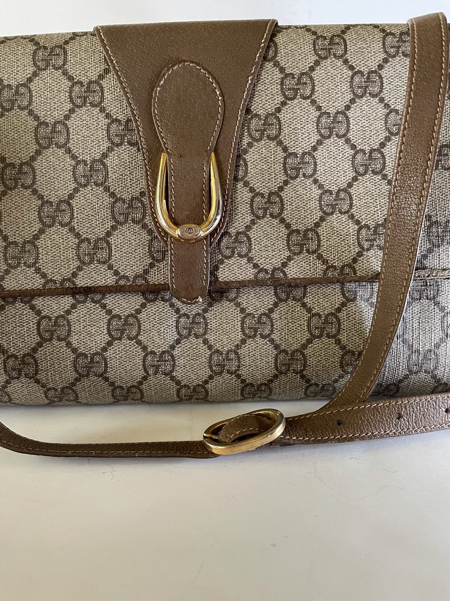 Vintage Gucci Clutch Shoulder Bag Purse Old Gucci 94.02.050 Vintage Gucci Clutch Shoulder Bag Purse Old Gucci 94.02.050
