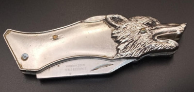 Timber Wolf Pocket Knife-  Stainless Steel