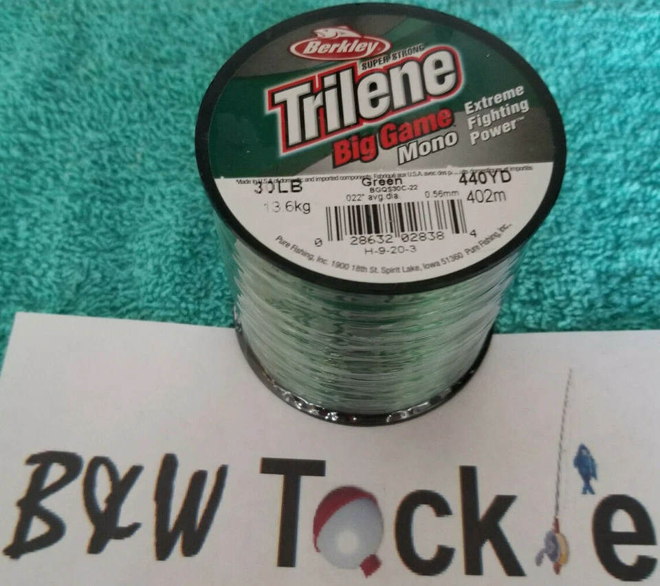 Berkley Trilene Big Game Monofilament Line 4 Color Choices 1/4 Pound FREE Ship