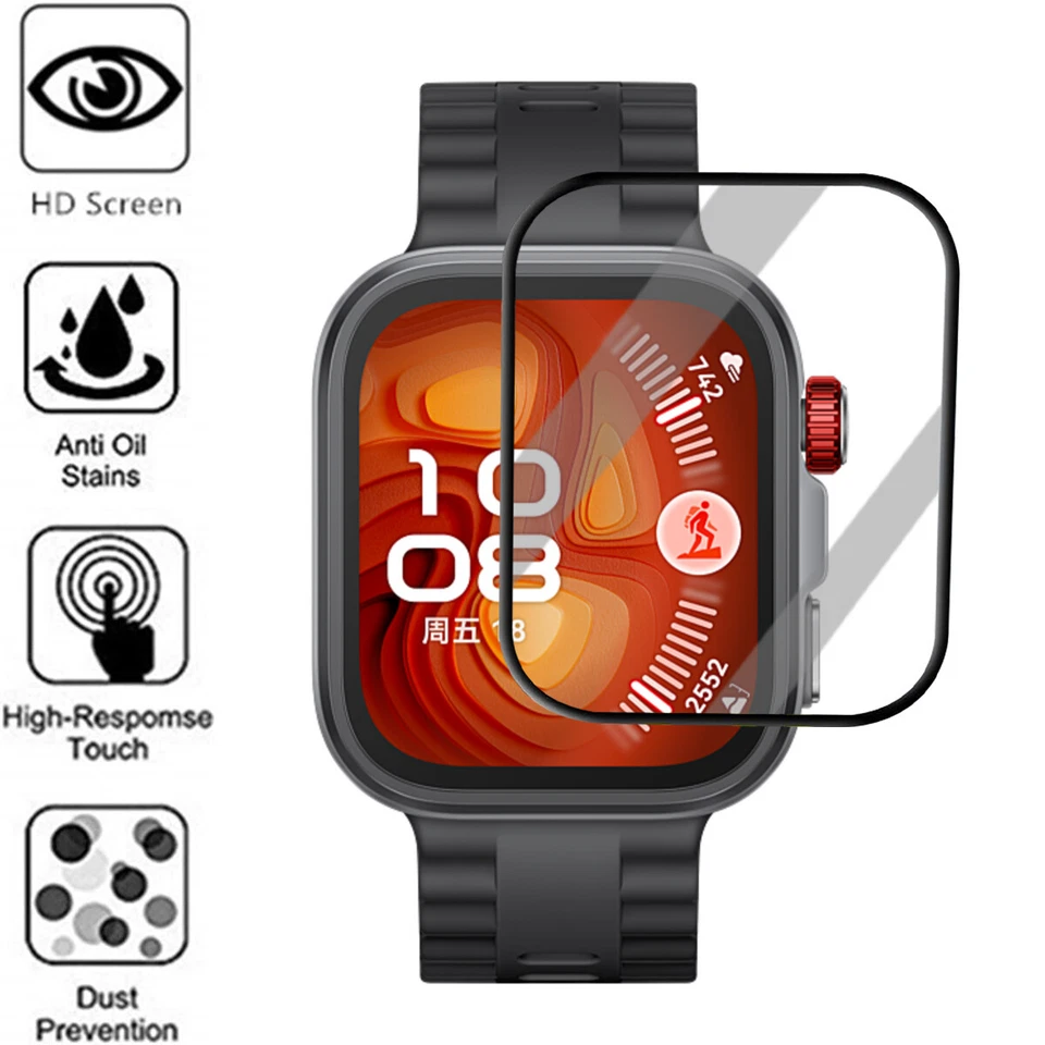 2-5PCS 3D Soft Curved Film Full Cover Screen Protector For Huawei Watch Fit4 Pro - Image 4 of 4