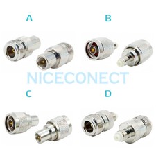 1x FME Male Female to N Male Female Plug Jack Straight RF Coax Connector Adapter