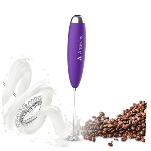 Frother for Coffee, Frother Handheld, Milk Frother, Upgraded Matcha Violet