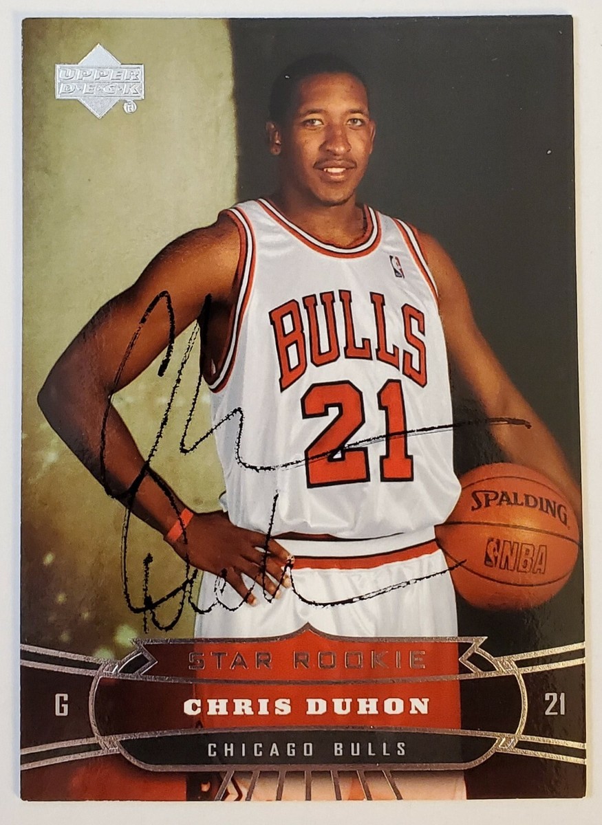 Chris Duhon Signed 2004 Upper Deck #220 Card Chicago Bulls NBA RAD