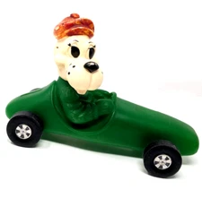 Royal Industries 1973 Vintage Race Car Dog Still Bank Hot Tod Roadster Green
