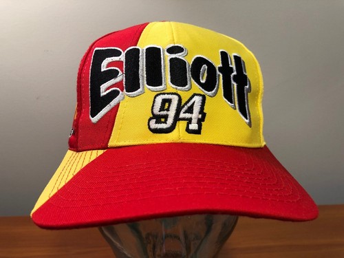 NEW VINTAGE 90's BILL ELLIOTT McDONALD'S RACING BASEBALL HAT SNAPBACK NASCAR v e