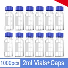 2ml Clear Glass Vials, 9-425 Thread, Type 1 Borosilicate, High Clarity, Autosamp