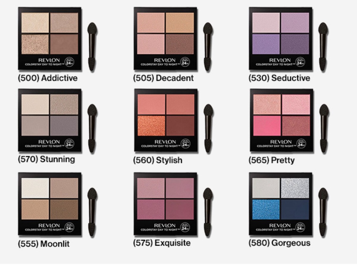 Revlon Colorstay Day To Night Eyeshadow Quad, You Choose | eBay