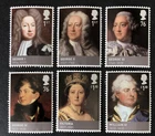 GB 2011 MNH Hanover  House of Hanover Kings & Queens Mint Stamp Set SG 3223-3228