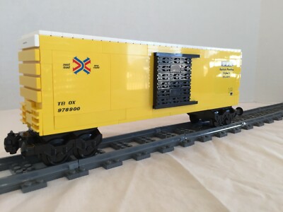 Custom LEGO Train High Cube Boxcar MOC PDF Instructions Only - No Bricks
