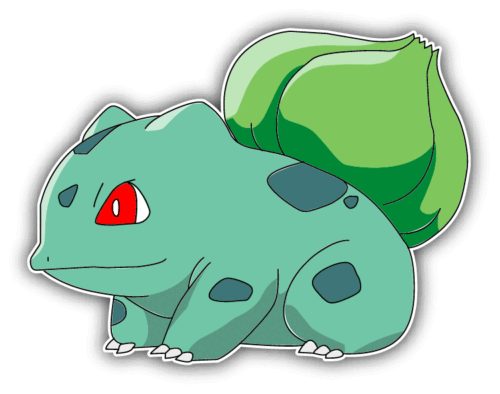 Pokemon Bulbasaur Cartoon Car Bumper Sticker Decal 5'' x 4'' | eBay Pokemon Bulbasaur Cartoon Car Bumper Sticker Decal 5'' x 4'' | eBay