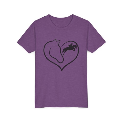 Equestrian Youth Tee, Horse Jumpers Shirt, Horse Lover Gift, Kids Short Sleeve - Picture 20 of 29