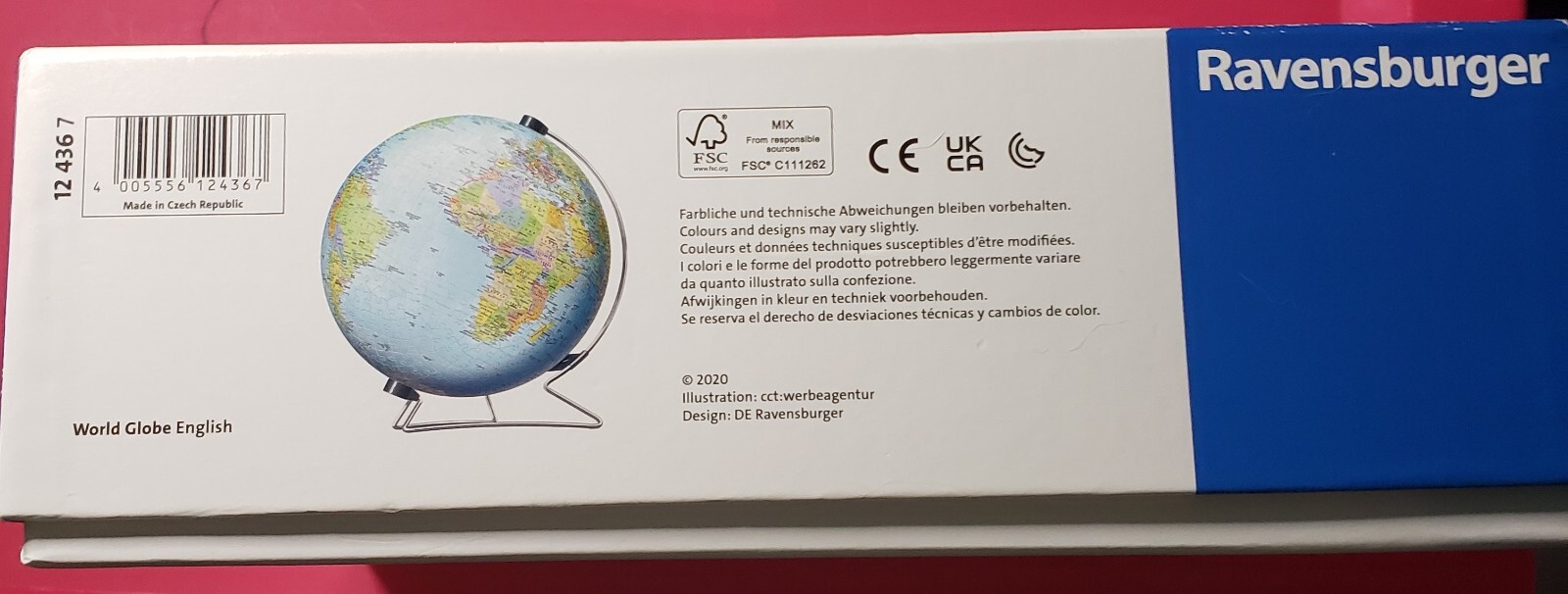 Ravensburger - Puzzle 3D Globo 540 Piezas En Oferta Ravensburger - Puzzle 3D Globo 540 Piezas - Imagen 3