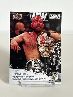 Upper Deck AEW Match Dated Moments 2022 Jon Moxley #16 Forbidden Door