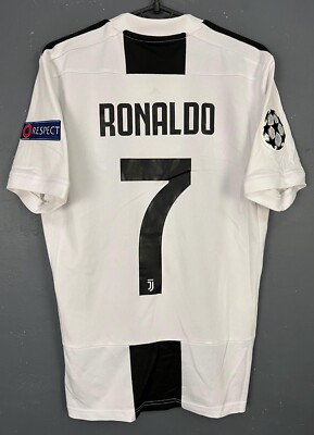 CRISTIANO RONALDO FC JUVENTUS 2018/2019 UEFA SOCCER FOOTBALL SHIRT