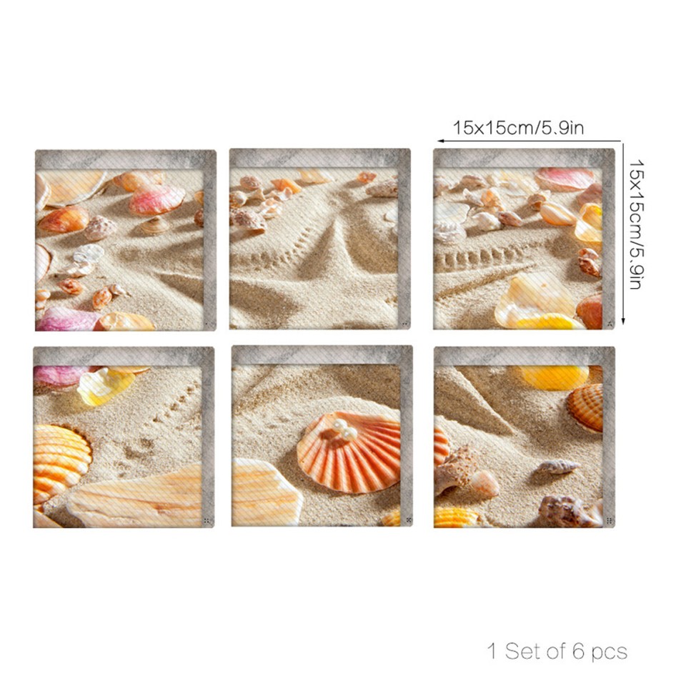 6 Pcs Bath Treads Sticker Bath Mats Tub Bathroom Mat Nonslip Bathtub