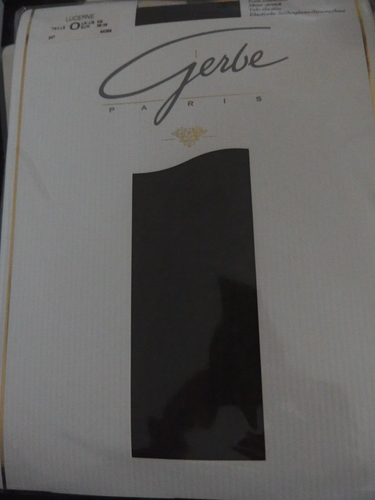 Collant GERBE FEERIE 15 Den – Noir, Taille 4, Neuf Avec étiquettes, Femme