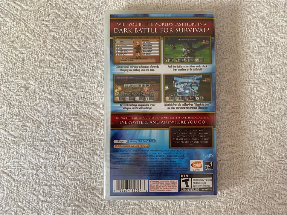 Tales of the World Sony PSP - NTSC-U/C USA New Sealed - High Quality Packing - Image 4 of 4