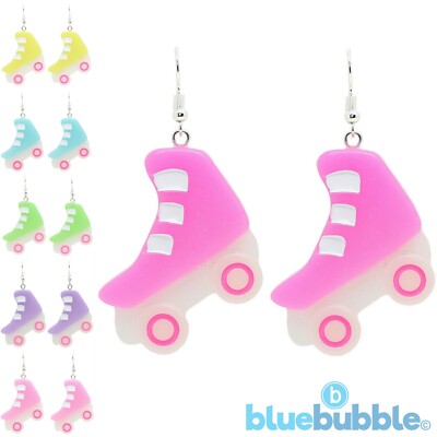 Bluebubble ROLLER DISCO Big Skate Ohrringe 80er Kitsch Retro Funky Kostüm