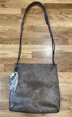 Henry Beguelin Crossbody Bag Dark Brown Leather Large Messenger