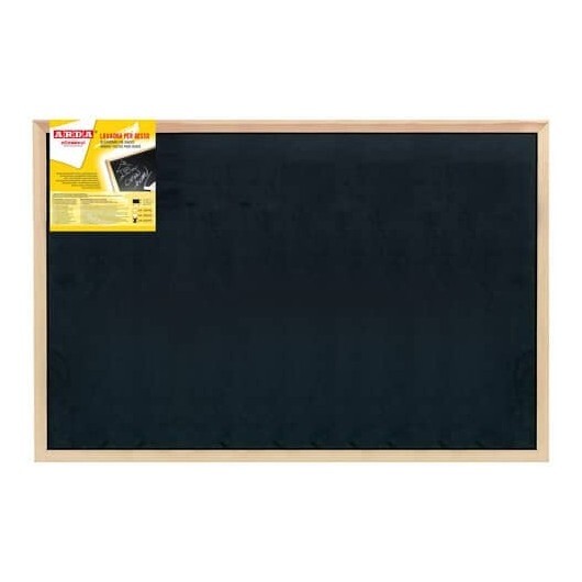Lavagna in ardesia artificiale e cornice in legno Arda 60x90 cm - 878