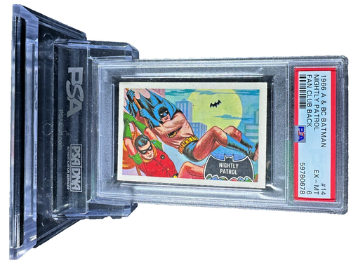 Batman Fan Club Back A&BC 1966 NIGHTLY PATROL #14 EX-MINT 6 - Vintage garno PSA
