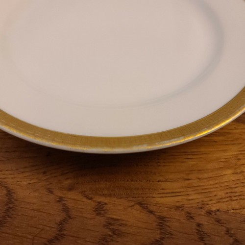 Set of 2 H&Co Bavaria Heinrich Gold Encrusted Rim 6 1/4" Bread & Butter Plates - Picture 4 of 7