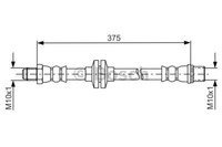 Bosch 1 987 481 695 Brake Hose For Renault