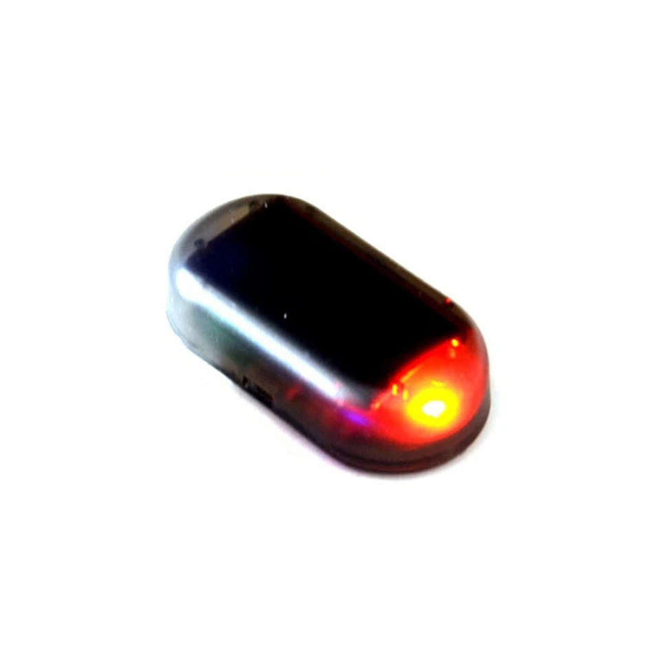 Solar Fake Anti Thief Car Alarm LED Flashing Warning Signal Light Safety - Image 3 of 4
