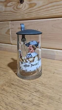 Antique German Glass Hand Painted Stein Pre 1900 Gut Durst Theresienthal