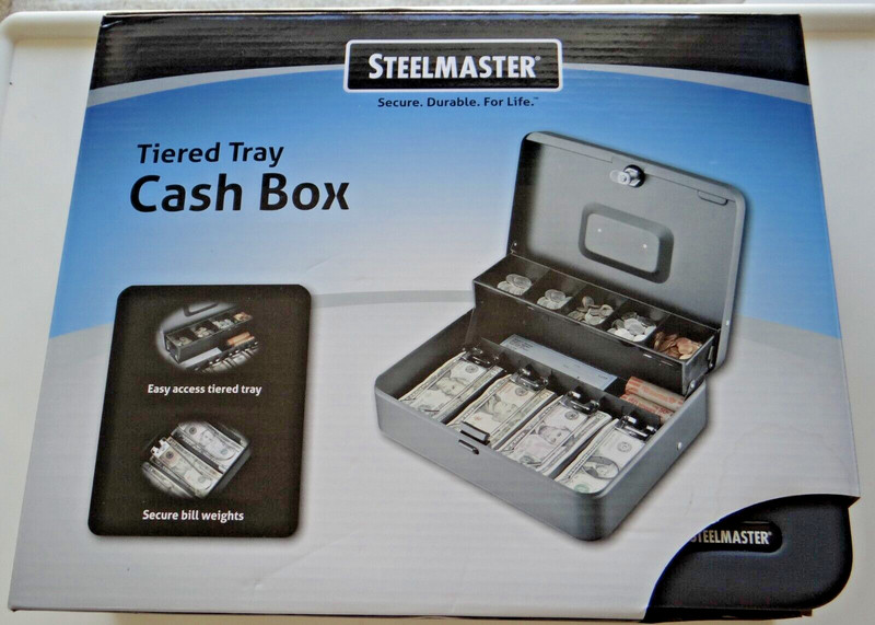 Steelmaster Steel Master TIERED TRAY CASH BOX – NIB
