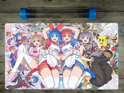 Ygomat Girls Mat Trading Card Game Duel Custom Playmat Free High Quality Tube
