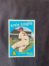 Beautiful pack fresh 1959 Topps  Est NM-MT #296 ERnie Broglio