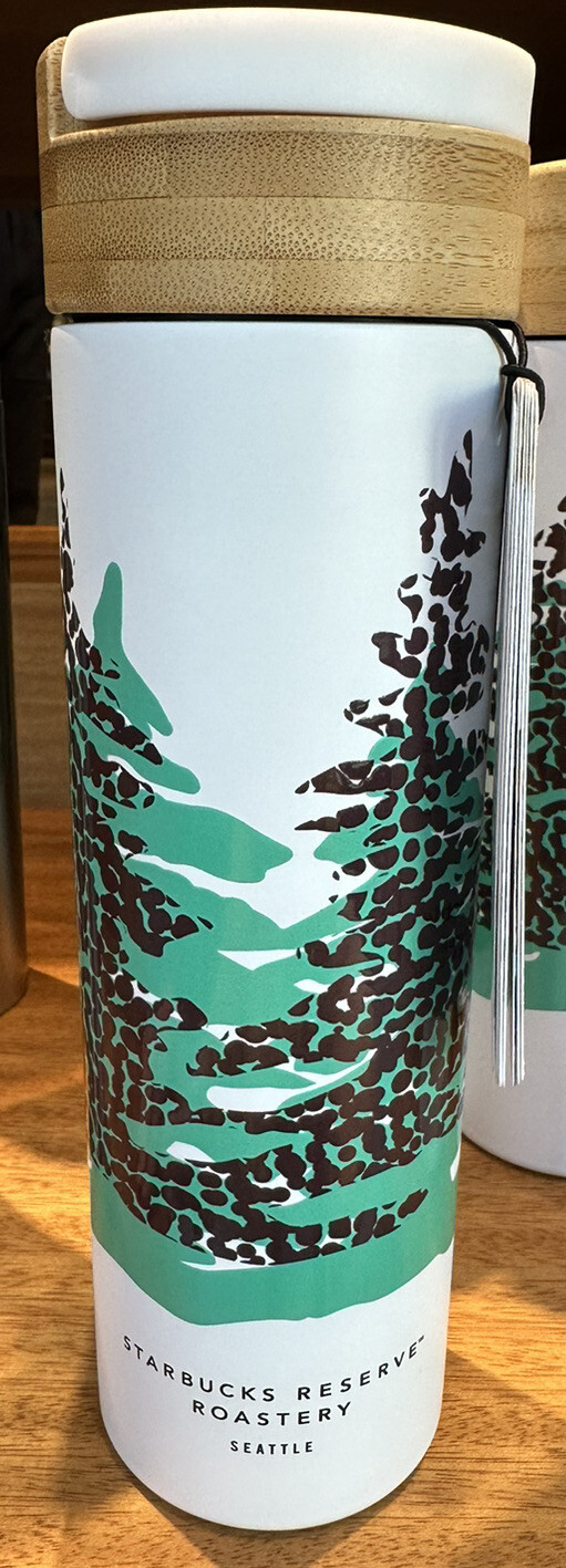 NEW Starbucks Reserve Seattle Evergreen Welly Bottle Insulated Infusing