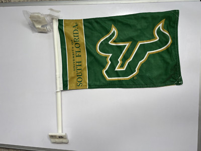 UNIVERSITY OF SOUTH FLORIDA USF BULLS CAR FLAG - WALL FLAG NEW