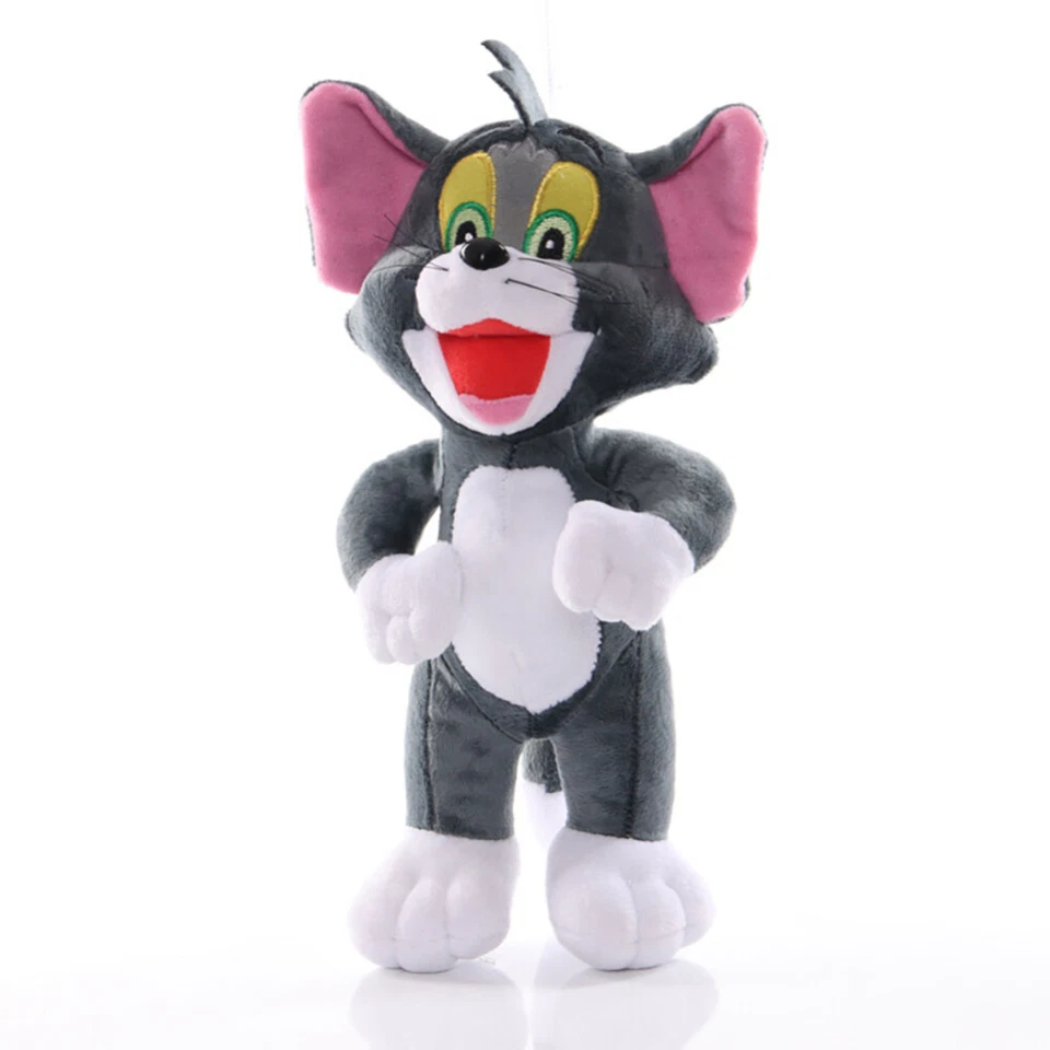 25cm Cartoon Tom and Jerry Cat Mouse Plush Stuffed Doll Toys For Children Gifts