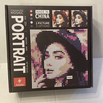 Amalia Personalized Mosaic Portrait (AM-22002) Custom Building Kit Pixel
