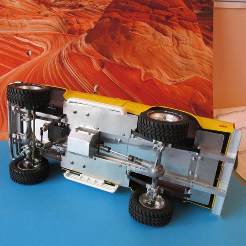 TAMIYA CUSTOM HILUX BRUISER 1/10 RC VINTAGE WITH ALUMINUM CHASSIS PARTS LOT RARE - Photo 11/16