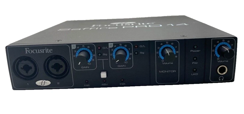 Focusrite Saffire Pro 14 w/o cable,With 2 CD's Pre-owned From Japan - Image 2 of 4