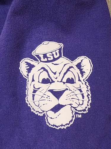 Nike LSU Tigers T-Shirt Mens XLarge Purple Heavyweight Short Sleeves Louisiana - Picture 6 of 9