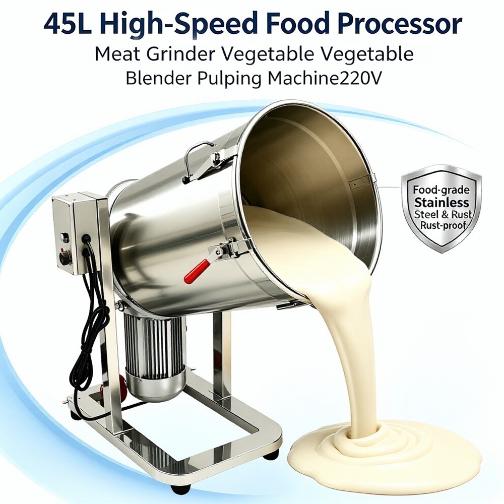 45L High-Speed Food Processor Meat Grinder Vegetable Blender