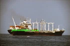 1 slide of Peru-flag Consorcio Peruana cargo ship CUZCO II (ex-PATRICK VIELJEUX)