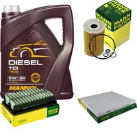 Mann Inspektionspaket 5L Mannol Diesel TDI 5W-30 FüR KIA Rio III 1.4 Crdi 1.1