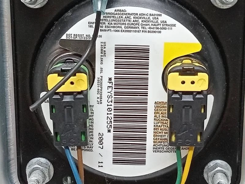 2006 - 2010 KIA SEDONA STEERING WHEEL AIR BAG OEM Foto 3 de 3