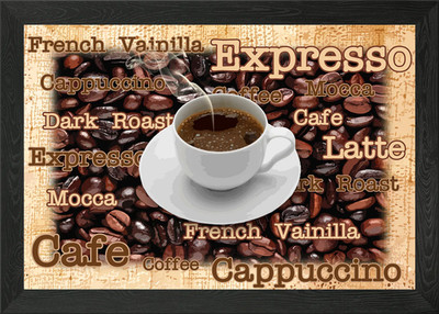 coffee2 Gerahmtes Wandbild Poster Leinwanddruck Bild